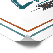 Poster Citation Motivationnelle Vivre Plus Que Scroller (Coin)