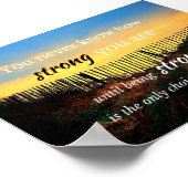 Poster Citation motivationnelle : Vous ne savez jamais à (Coin)