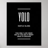 Poster Citation motivationnelle YOLO (Devant)
