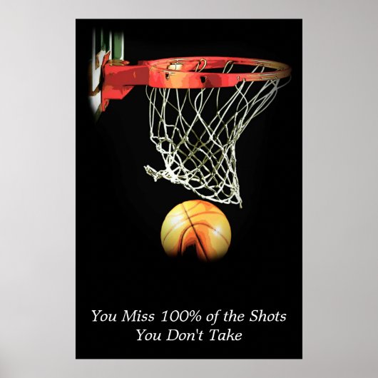 Poster Citation Motivative Basketball Sport (Devant)