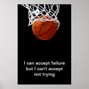 Poster Citation Motivative Sports Basketball Imprimer