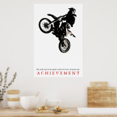Poster Citation Motorcyle Sport Réussite Motivationnelle (Cuisine)