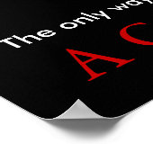 Poster Citation Motorcyle Sport Réussite Motivationnelle (Coin)