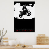 Poster Citation Motorcyle Sport Réussite Motivationnelle (Cuisine)