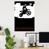 Poster Citation Motorcyle Sport Réussite Motivationnelle (Bureau à domicile)
