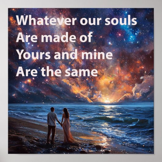 Poster 💞 Citation murale d'amour de couple romantique po (Devant)