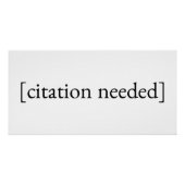 Poster Citation nécessaire (Devant)