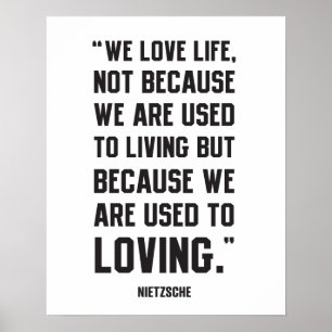 Poster Citation Nietzsche - Love Life