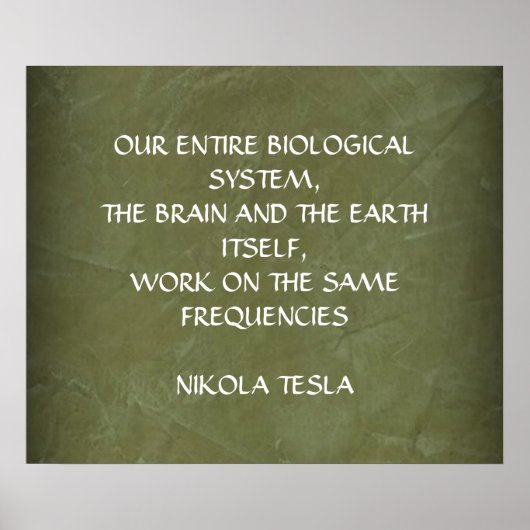 POSTER CITATION NIKOLA TESLA - MEMES FREQUENCES - (Devant)