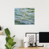 POSTER CITATION NIKOLA TESLA - MÊMES FRÉQUENCES - (Bureau à domicile)