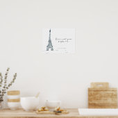 Poster citation noire "Ne Cessez Jamais Votre Dayd (Cuisine)