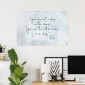 Poster Citation Ocean Vous n'êtes pas une goutte dans l'o (Bureau à domicile)