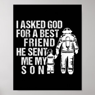 Poster Citation Papa Fils Pompiers Nouveau Papa Pompiers