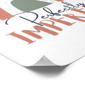 Poster Citation parfaitement imparfaite avec adorable arc (Coin)