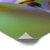 Poster Citation Perception Fleur violet Inspiration (Coin)