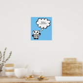 Poster Citation permanente bouddhiste Pandy le Panda (Cuisine)