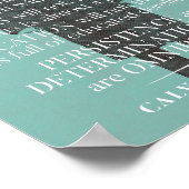 Poster Citation "Persistance" de Calvin Coolidge (Coin)