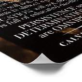 Poster Citation "Persistance" de Calvin Coolidge 1 (Coin)