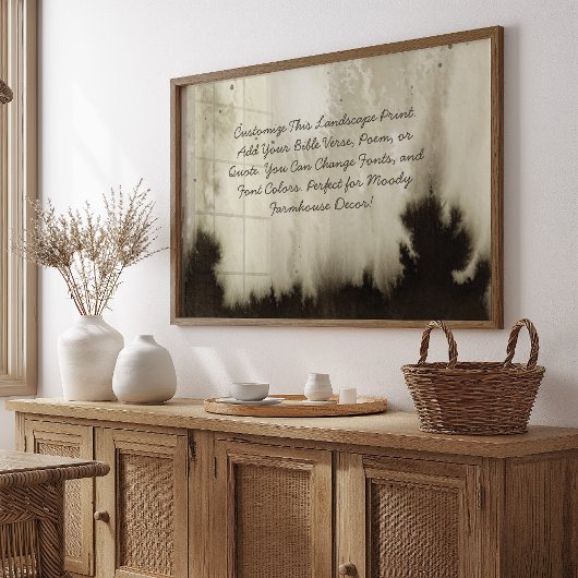 Poster Citation Personnalisée Ajouter Votre Verse Bible M