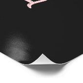 Poster Citation personnalisée Art avec Fleurs - Live Laug (Coin)