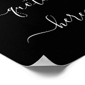 Poster Citation personnalisée de script élégant (Coin)