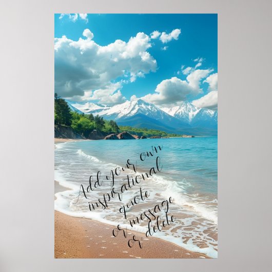 Poster Citation personnalisée Surfer Cadeau Vacation Plag (Devant)