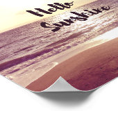 Poster Citation photo "Hello Sunshine" (Coin)