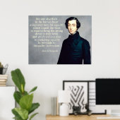 Poster Citation pour l'égalité de Tocqueville (Bureau à domicile)