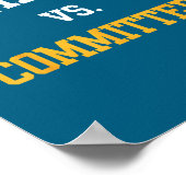 Poster Citation rétro drôle tendance Catholiques Vs Comit (Coin)