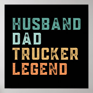 Poster Citation Retro Vintage Papa Trucker