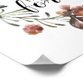 Poster citation romantique amour Mariage Automne couronne (Coin)