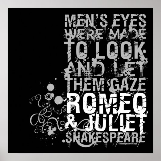 Poster Citation Romeo & Juliet Men (Devant)