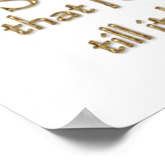 Poster Citation Romeo & Juliet (version or) (Coin)