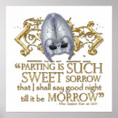 Poster Citation Romeo & Juliet (version or) (Devant)