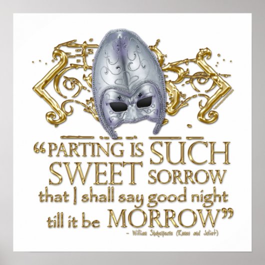 Poster Citation Romeo & Juliet (version or) (Devant)