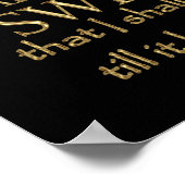 Poster Citation Romeo & Juliet (version or) (Coin)