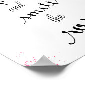 Poster Citation rose, arrêt et odeur rose (Coin)