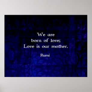 Poster Citation Rumi Inspirational Love Sur Les Sentiment