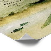 Poster Citation Rumi Inspirationnelle Sur Paysage Aquarel (Coin)