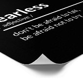 Poster Citation sans peur (Coin)