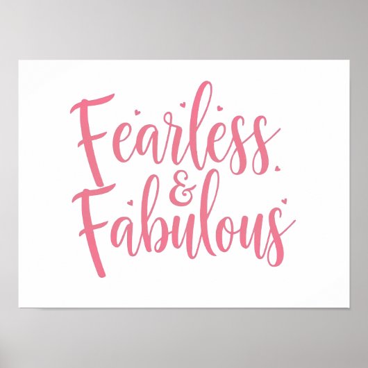 Poster Citation "Sans peur et fabuleux" (Devant)