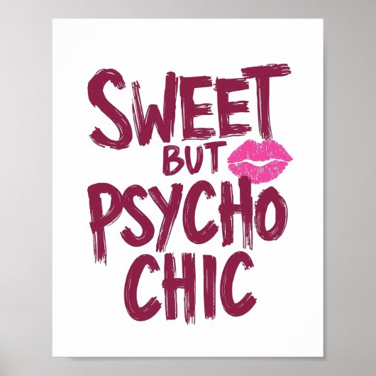 Poster Citation sarcastique chic et audacieuse (Devant)