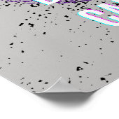 Poster Citation sarcastique de serpents pourpres et noirs (Coin)