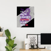 Poster Citation sarcastique de serpents pourpres et noirs (Bureau à domicile)