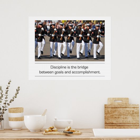 Poster Citation Silent Drill Team et Discipline (Cuisine)
