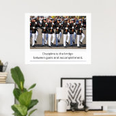 Poster Citation Silent Drill Team et Discipline (Bureau à domicile)