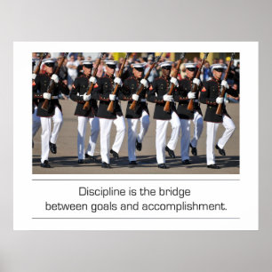 Poster Citation Silent Drill Team et Discipline