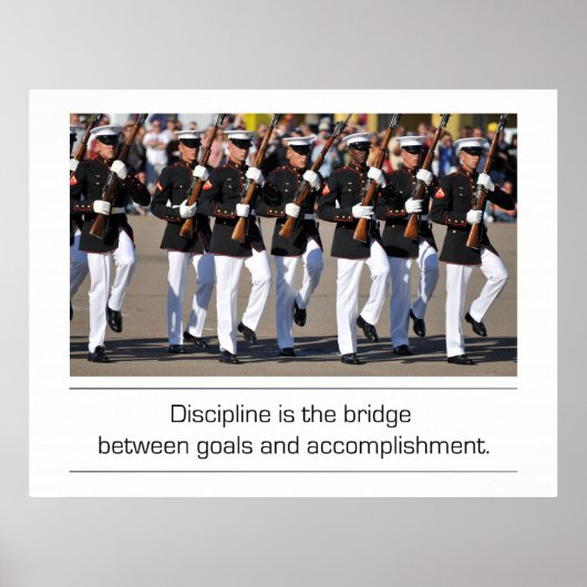 Poster Citation Silent Drill Team et Discipline (Devant)