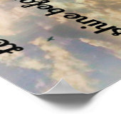 Poster Citation spirituelle "Royaume de Dieu" sur le ciel (Coin)