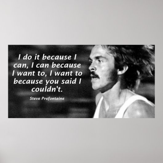 Poster Citation Steve Prefontaine (Devant)